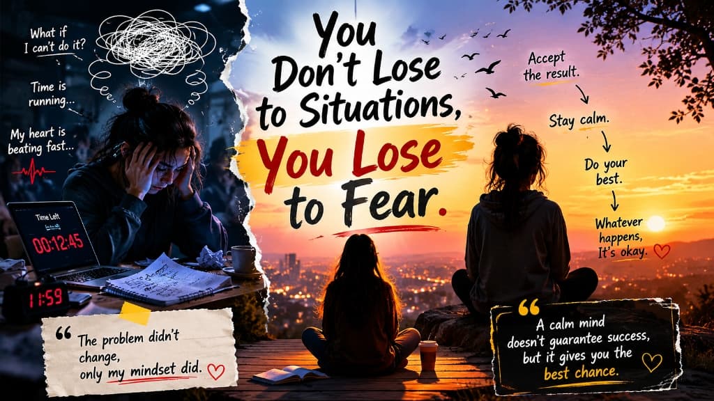 You Don't Lose to Situations, You Lose to Fear